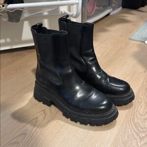 Ash Black Chunky Chelsea Boots